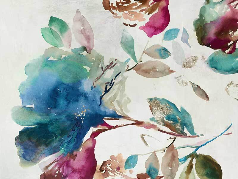 Blossoming I Canvas Art Print - Floral Wall Decor for Living Room, Bedroom & Office - Handmade Modern Abstract Painting - Perfect Gift for Home & Wedding