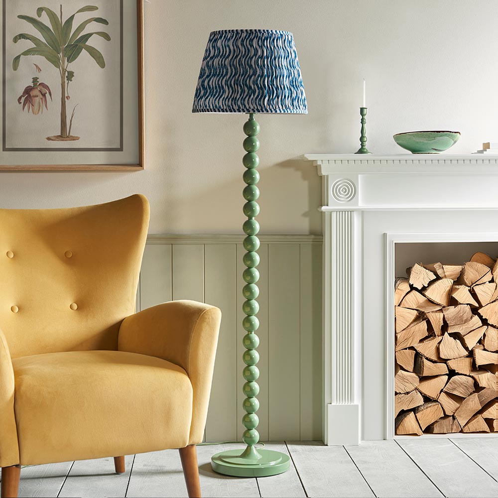 Auralis Ripple Floor Lamp with E27 Socket - Modern LED Standing Light for Living Room, Bedroom & Office - Adjustable Height in Multiple Finishes (Black, White, Bronze) - Perfect for Ambient Lighting & Home Decor