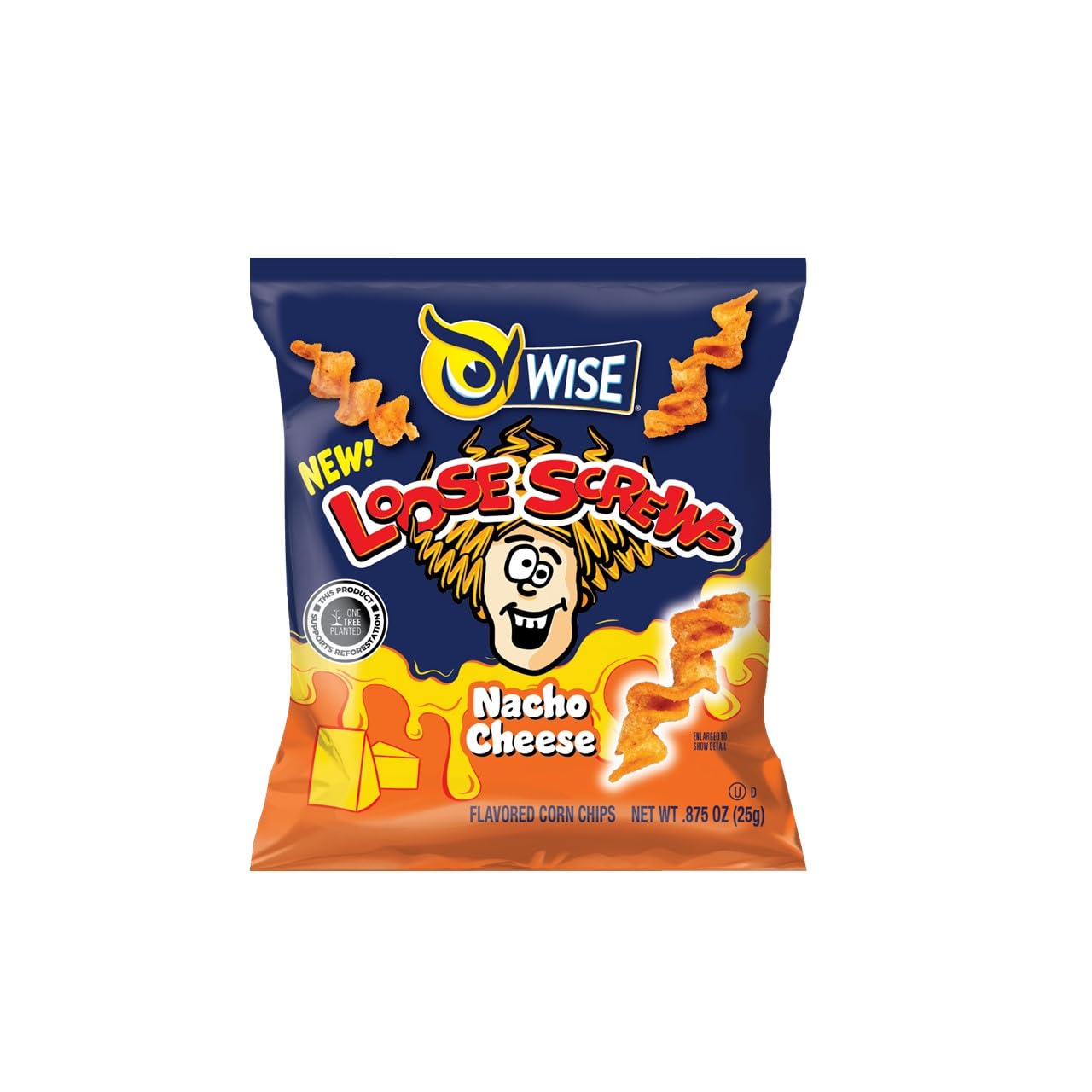 Wise Snacks Nacho Loose Screws - Crispy Crunchy Snacks for Parties & Movie Nights