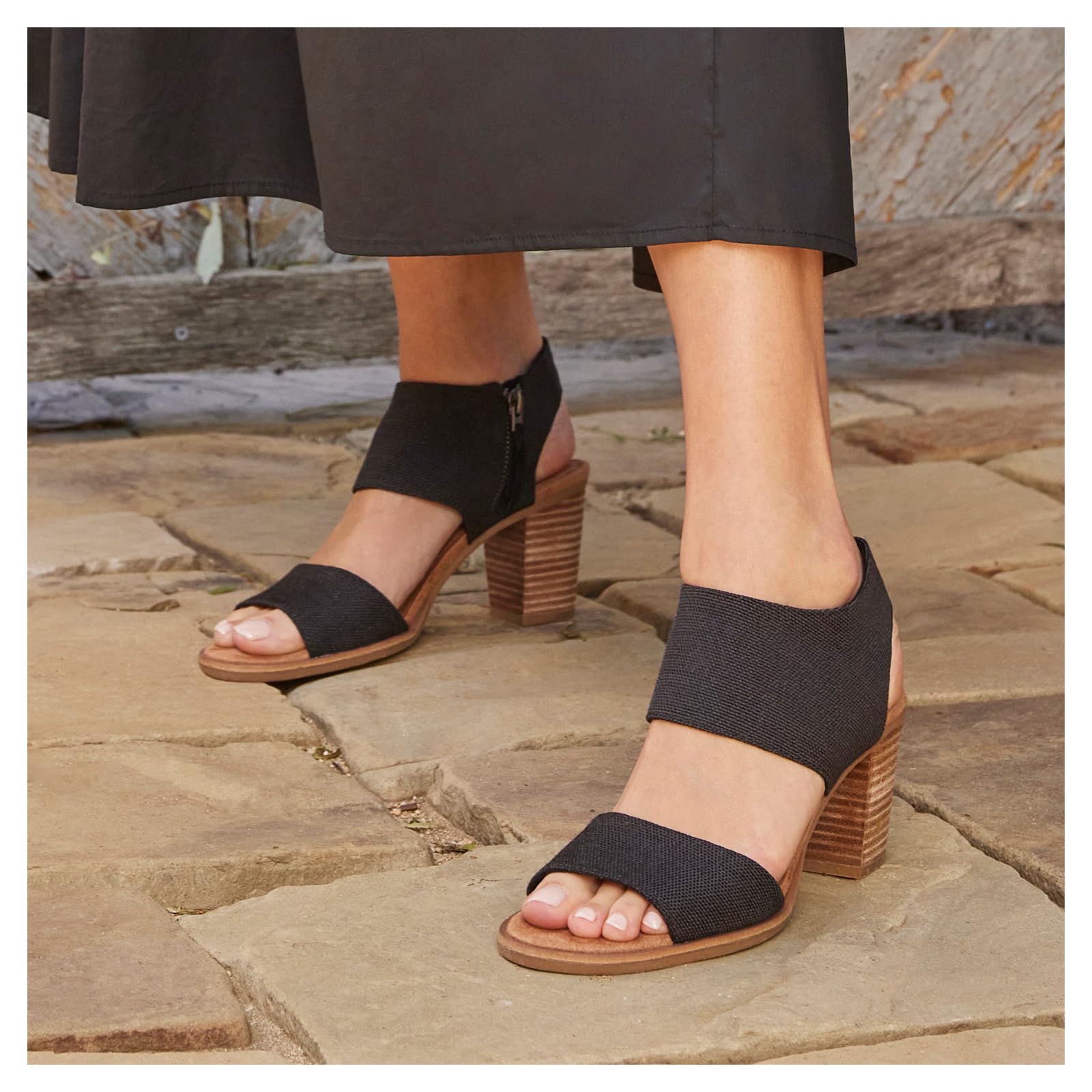 TOMS Majorca Cutout Women's Comfortable Slip-On Sandals - Breathable & Lightweight for Summer Beach, Travel & Casual Wear