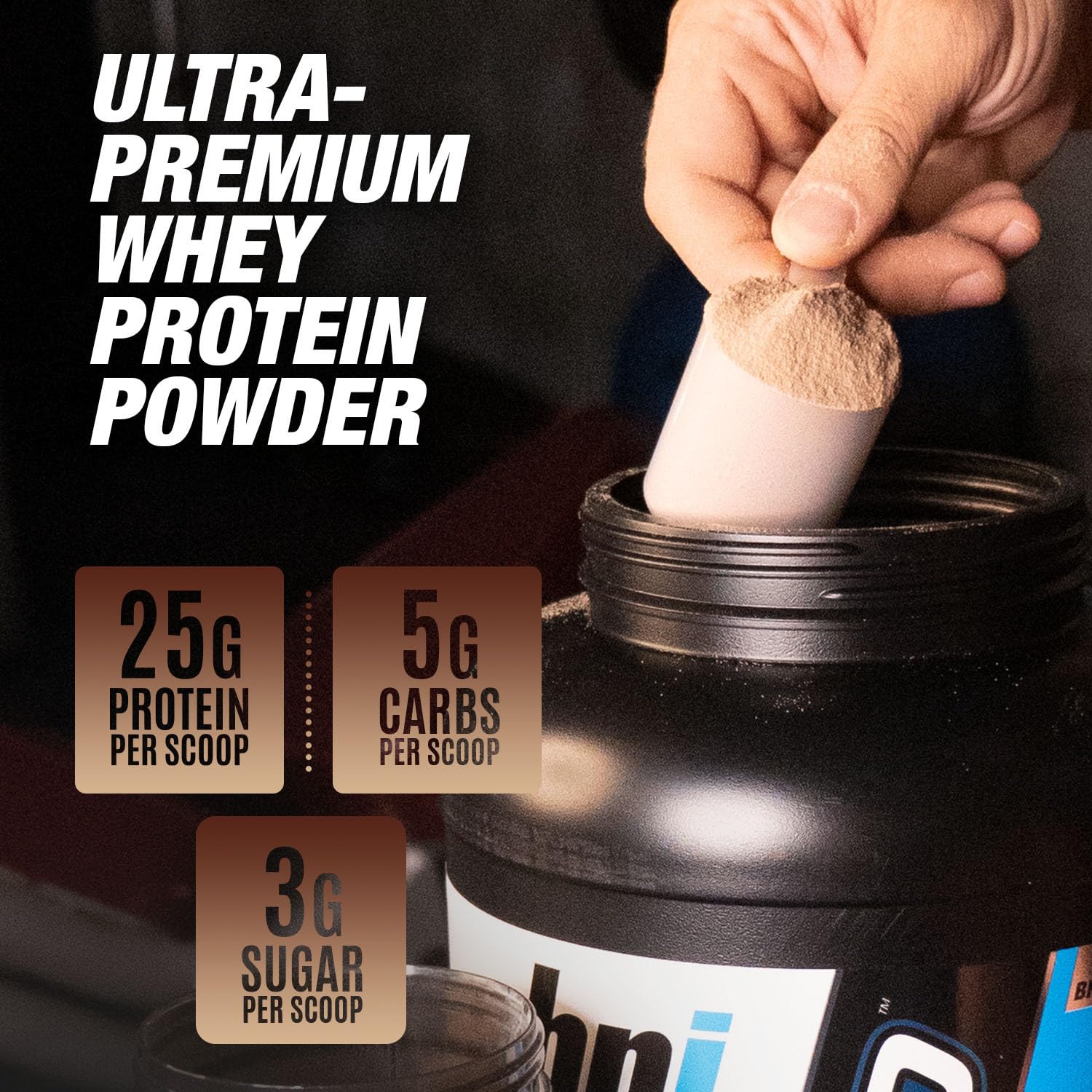 BPI Sports Whey HD Ultra Premium Protein Powder - Milk and Cookies Flavor, 4.1lb (1.86kg) for Muscle Recovery & Post-Workout Nutrition | Gym Supplement for Athletes & Fitness Enthusiasts