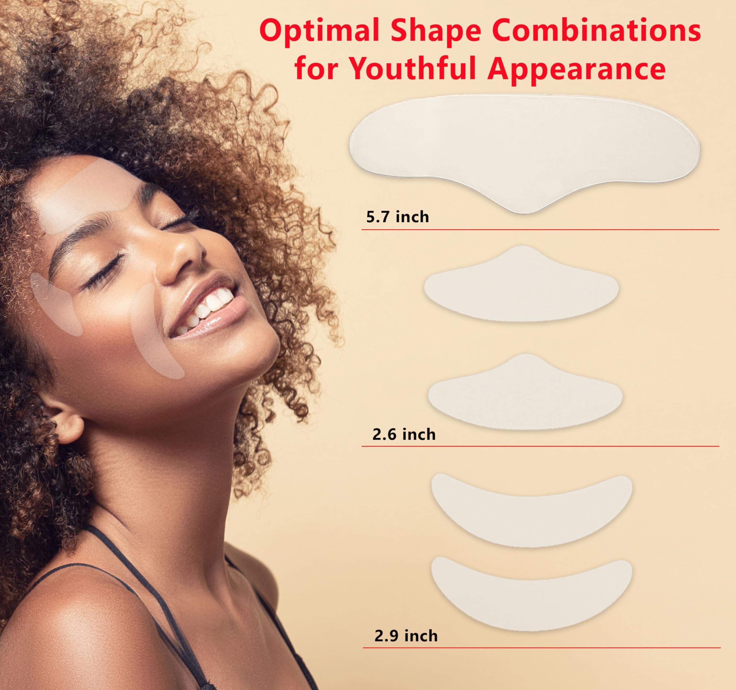 Forehead Wrinkle Patch & 4 Reusable Silicone Face Patches Set - Anti-Aging Eye & Smile Line Patches for Wrinkle Reduction, Skin Hydration & Glow Boost | Perfect for Nighttime Skincare, Travel & Daily Anti-Wrinkle Routine