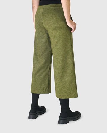 AP814E Folklore Easy Green Pants - Stylish & Comfortable Women's Casual Trousers for Everyday Wear | Perfect for Office, Travel & Outdoor Activities
