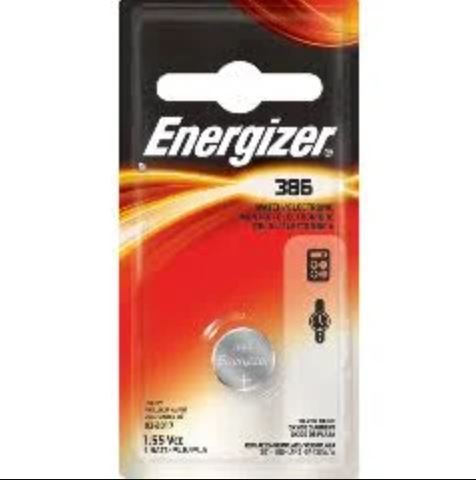 Energizer 386 1.55V Silver Oxide Battery - Long Lasting Power for Watches, Calculators & Medical Devices - Perfect for Precision Electronics and Small Appliances