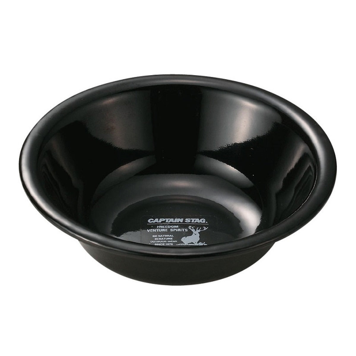 Captain Stag Enamel Camping Bowl - Durable & Lightweight for Outdoor Picnics, Hiking, and Camping Trips