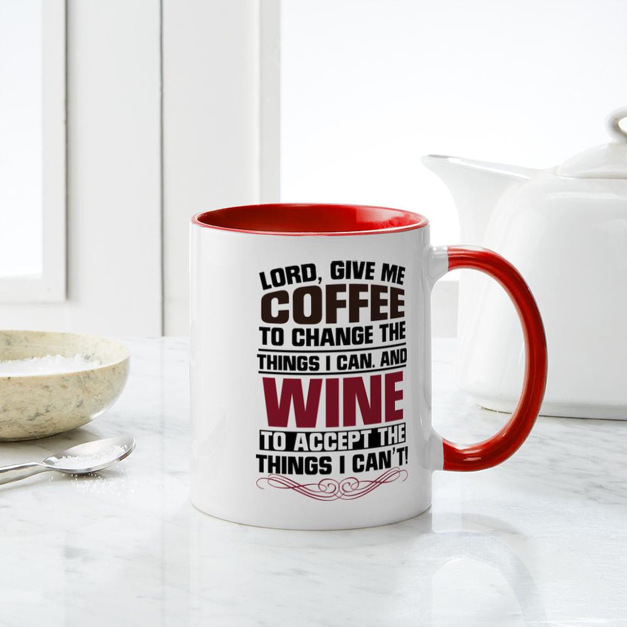 11 oz (325 ml) Ceramic Coffee Mug for Coffee & Wine Lovers - Perfect for Home, Office & Gifts | CafePress