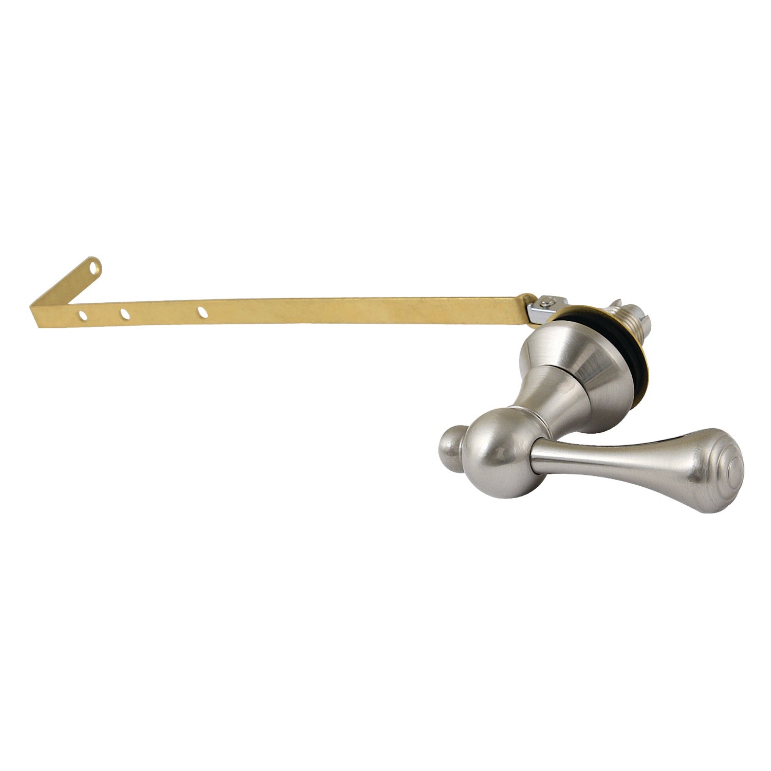 Buckingham KTBLD8 Universal Front/Side Mount Toilet Tank Lever in Brushed Nickel - Durable Replacement for Home & Commercial Bathroom Upgrades