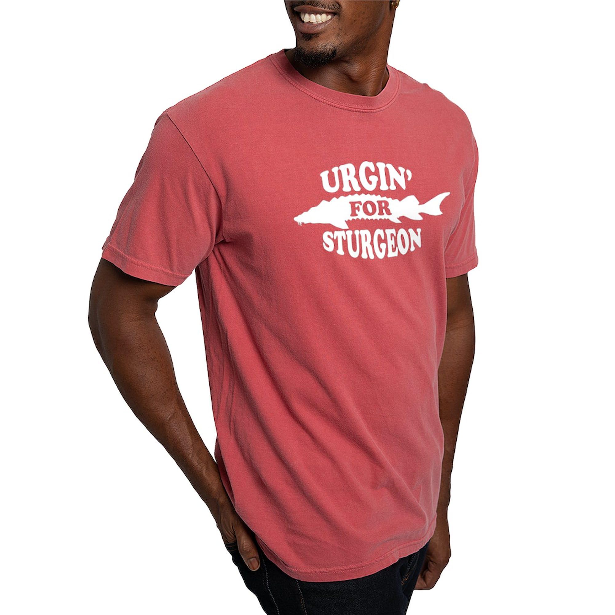 Sturgeon Black T-Shirt for Men - Comfort Colors Soft Cotton Tee - Casual Wear, Fishing & Outdoor Activities