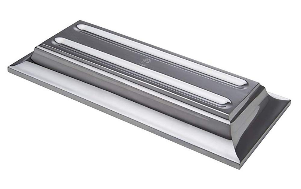 Horizontal Pen Holder M655CT - Chrome Finish Desk Organizer for Office, Home & School Use