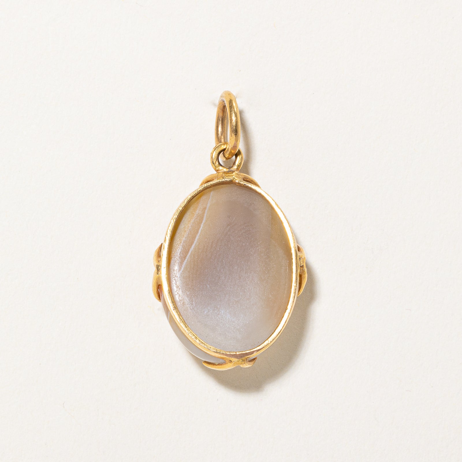Orange & Grey Agate Pendant Necklace - Handmade Natural Stone Jewelry for Women | Boho Chic Accessories for Everyday Wear & Special Occasions