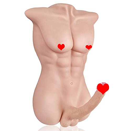 Realistic Male Sex Doll with Detachable Dildo - Lifelike Torso Love Doll for Women & Couples - Tight Anal Vagina for Solo Play & Threesome Fun - 18.74LB Adult Toy (Perfect for Home Use, Spicing Up Relationships & Fantasy Exploration)