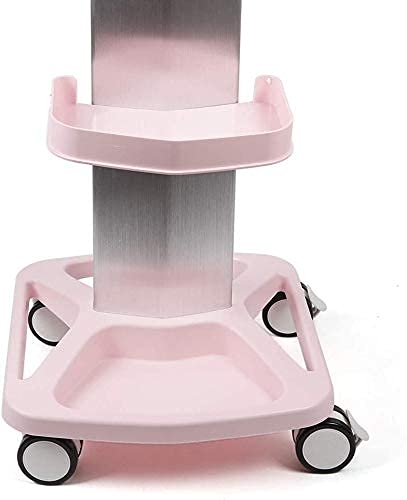 Professional Salon Medical Trolley - Rolling Hair Cart with Instrument Tray | Mobile Beauty Storage Stand for Hair Stylists & Spa Services | Pink Beauty Tool Organizer | Perfect for Salon, Spa & Home Hair Care