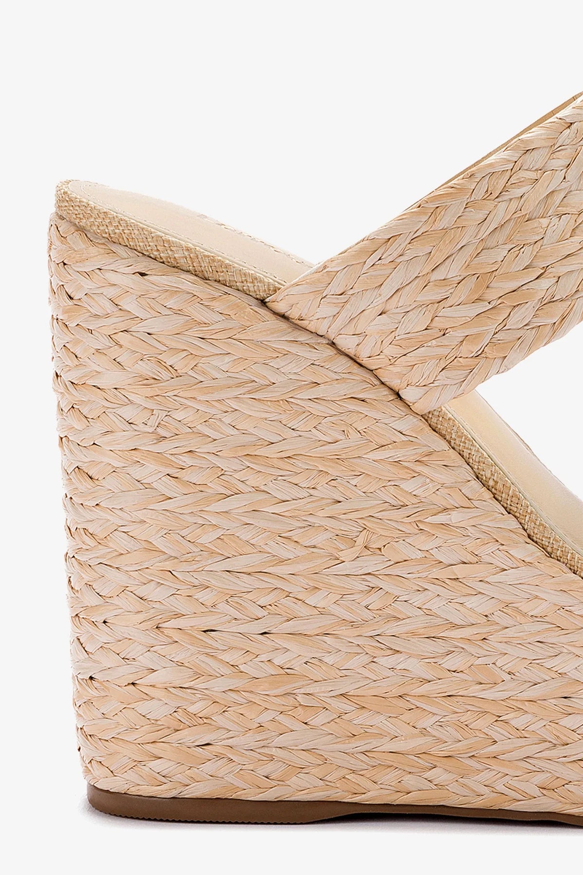 Pamera Women's Wedge Sandals in Natural Raffia - Comfortable Summer Beach Shoes for Casual Outings & Vacation