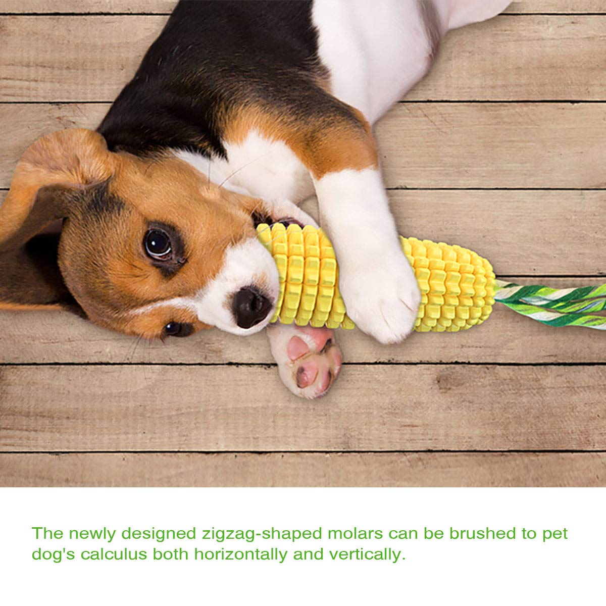 Acecy Indestructible Dog Chew Toys for Puppies, Small Medium Large Breeds - Corn Stick Squeaky Teething Toy for Boredom Relief | Durable Playtime, Training Reward, Interactive Fun