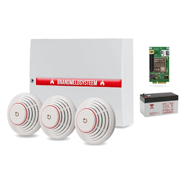 JA 100+ Smoke Alarm System (Basic Kit) - Reliable Home Fire Detection for Bedrooms, Kitchens & Offices
