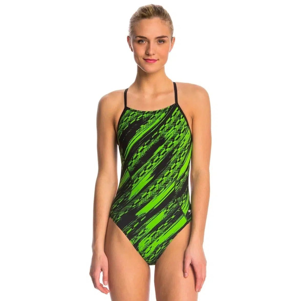 Speedo Women's Mind Over Crossback One Piece Swimsuit - High Performance Training & Competitive Swimwear for Pool & Beach Workouts