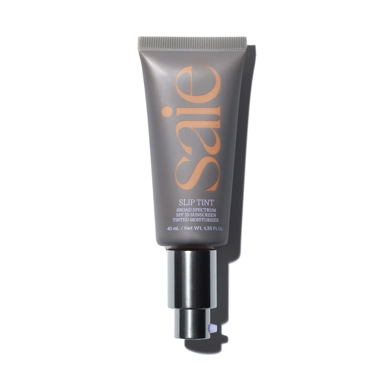 Saie Slip Tint SPF 35 Tinted Moisturizer - Lightweight Hydrating Face Moisturizer with Hyaluronic Acid & Zinc Oxide Sunscreen - Shade Five (1.35 oz) | Perfect for Daily Wear, Sun Protection & Natural Makeup Look