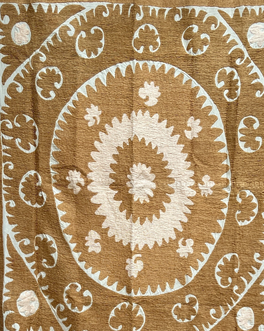 Authentic Suzani Medium 044 - Handmade Uzbek Floral Embroidery Pillow Cover - Perfect for Boho Home Decor, Living Room, Bedroom, and Wedding Gifts