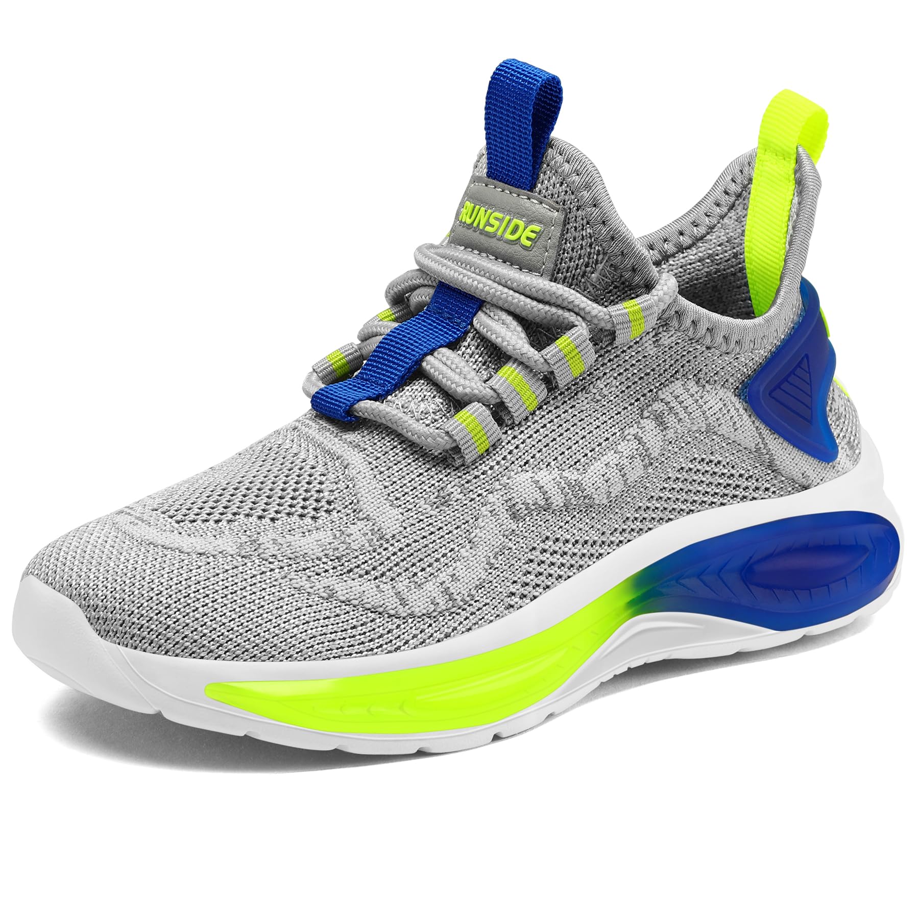 RUNSIDE Boys Girls Sneakers - Lightweight Breathable Lace Up Tennis Shoes for Kids | Walking, Running, Gym & Outdoor Activities | Toddler to Big Kid Sizes