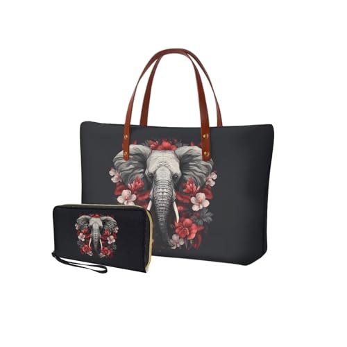 Elephant Flower-black and Red