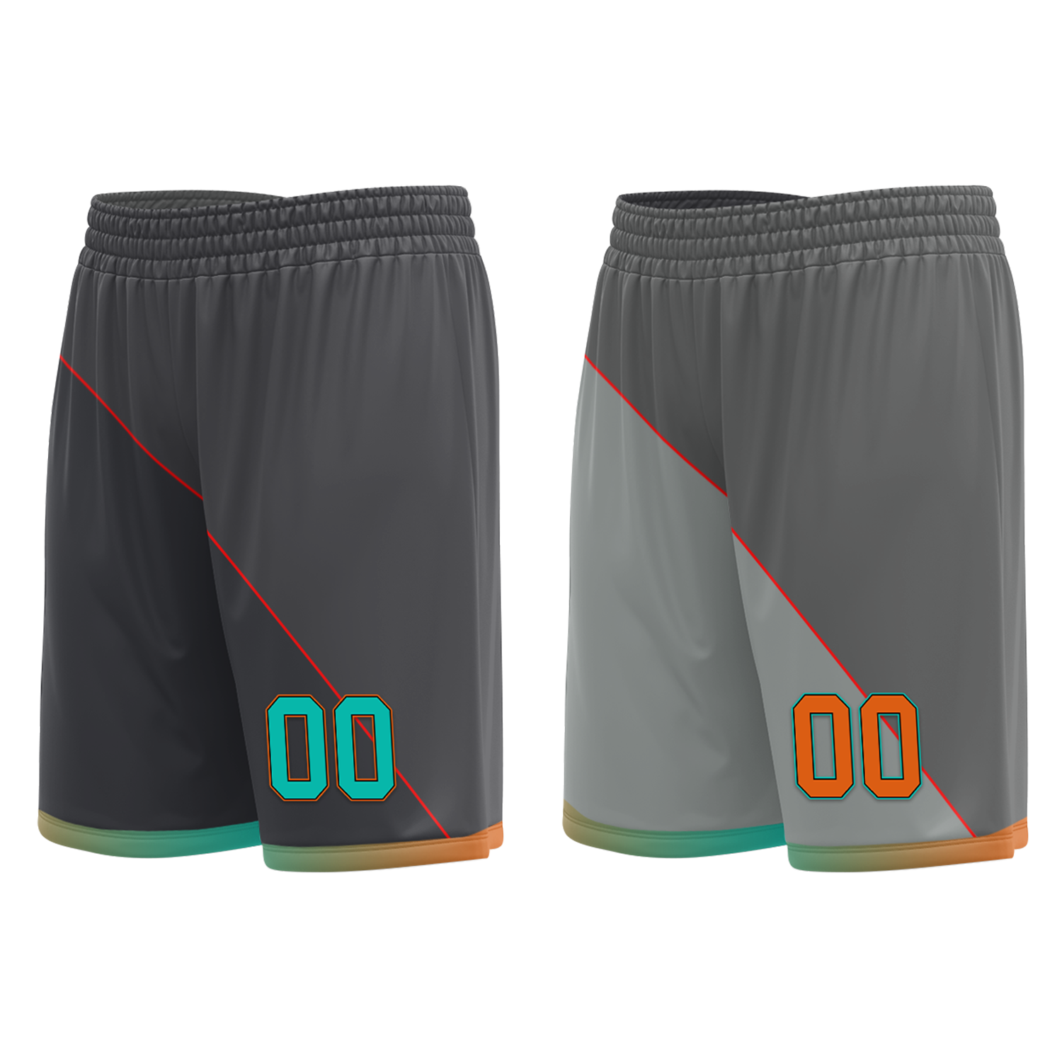 Custom Gray Reversible Basketball Jersey - COOLMAX Breathable Fabric for Personalized Team Uniforms | Perfect for Games, Practice & Fan Gear