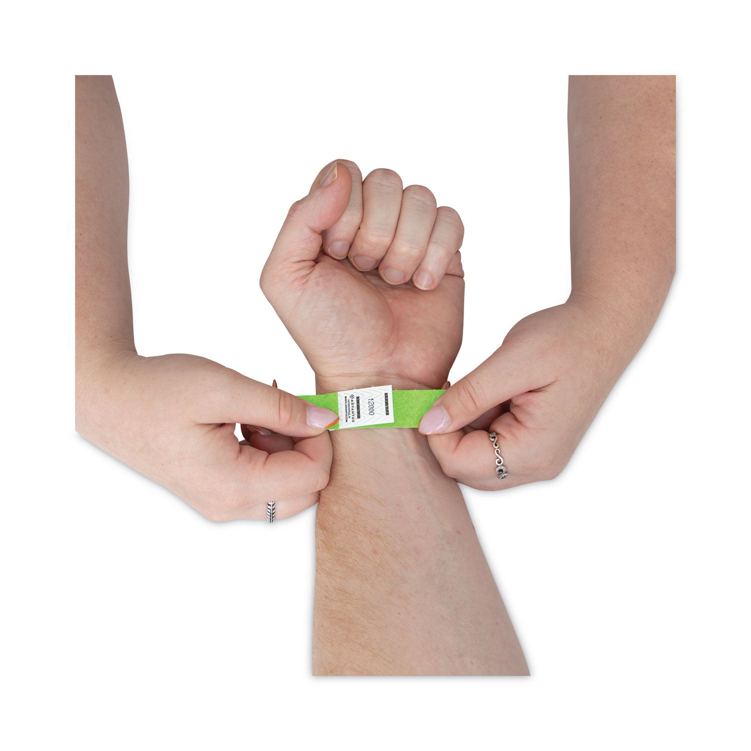 Advantus Sequentially Numbered Crowd Control Wristbands - 9.75