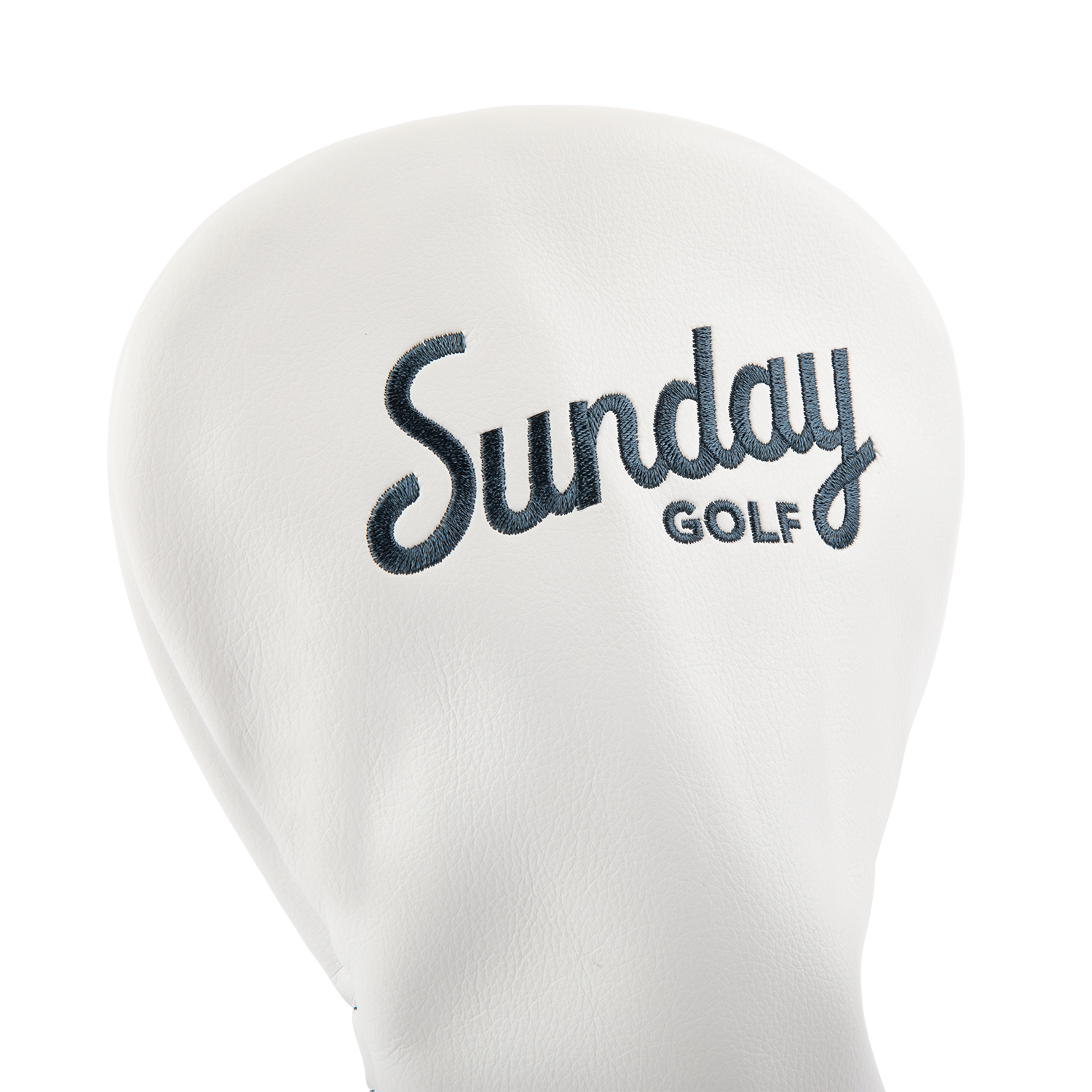 Premium Golf Driver Headcover - White & Navy Blue - Protect Your Golf Clubs | Perfect for Driving Range, Golf Course & Travel