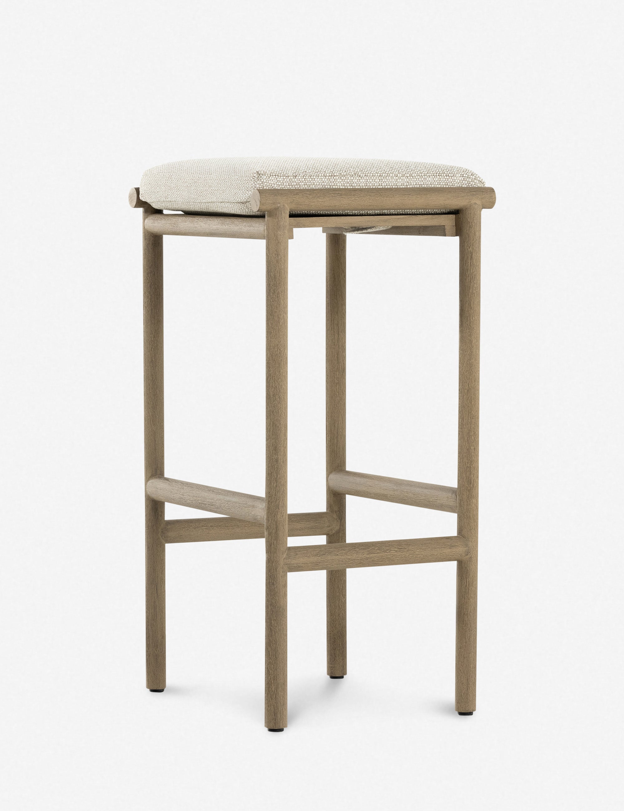 Avan Indoor Outdoor Bar Stool - Adjustable Height Modern Barstool for Kitchen Island, Patio, Dining Room & Pub - Comfortable Counter Stool with Footrest