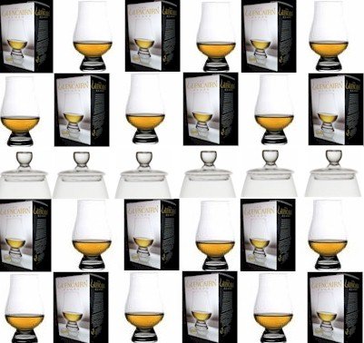 Official Glencairn 12-Piece Scotch Whisky Glass Set with 6 Ginger Jar Tops – Perfect for Whisky Tasting, Gifts & Home Bar Decor