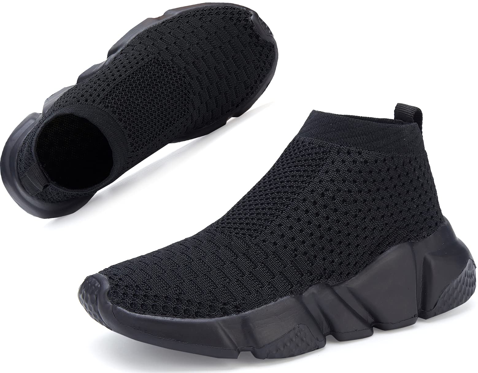 **Santiro Boys & Girls Breathable Knit Slip-On Socks Shoes - Lightweight & Comfortable for School, Play & Everyday Wear**