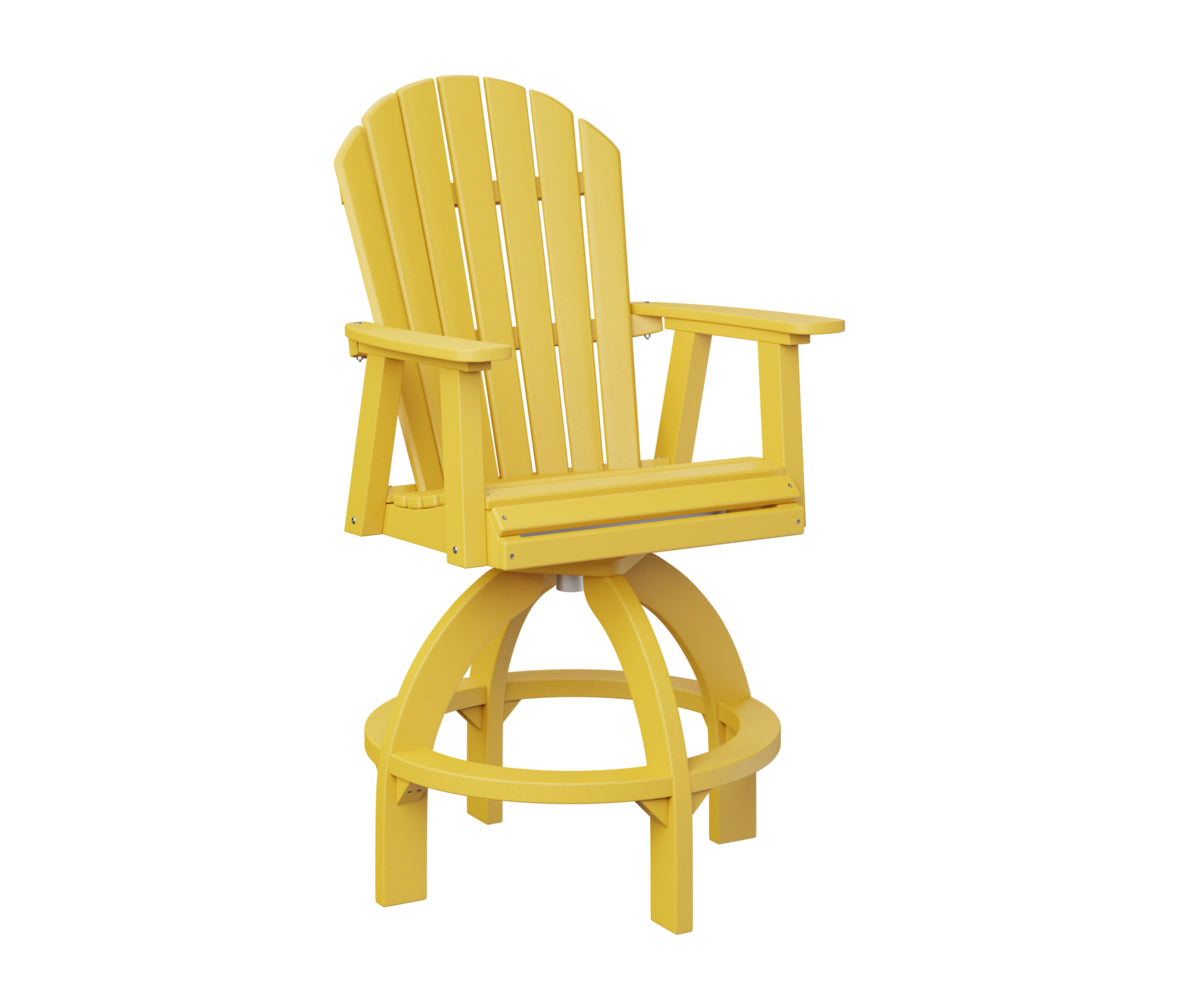 Berlin Gardens Comfo Back Swivel Bar Chair - Adjustable Height Counter Stool for Kitchen Island, Breakfast Nook & Home Bar - Comfortable Swivel Seat with Back Support