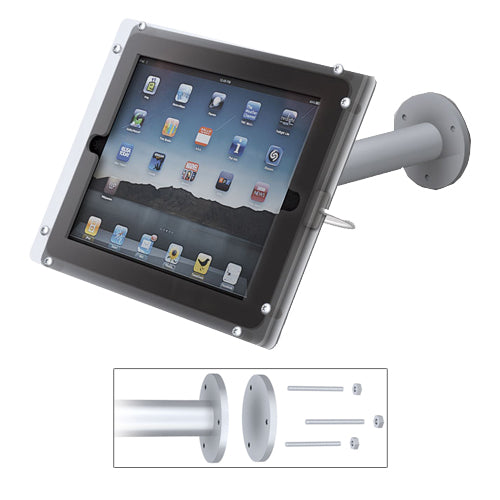 Apple® iPad Counter Stand Display with Flange Base - Durable Retail Store Stand for iPads - Perfect for POS, Kiosks, and Tablets in Shops & Restaurants