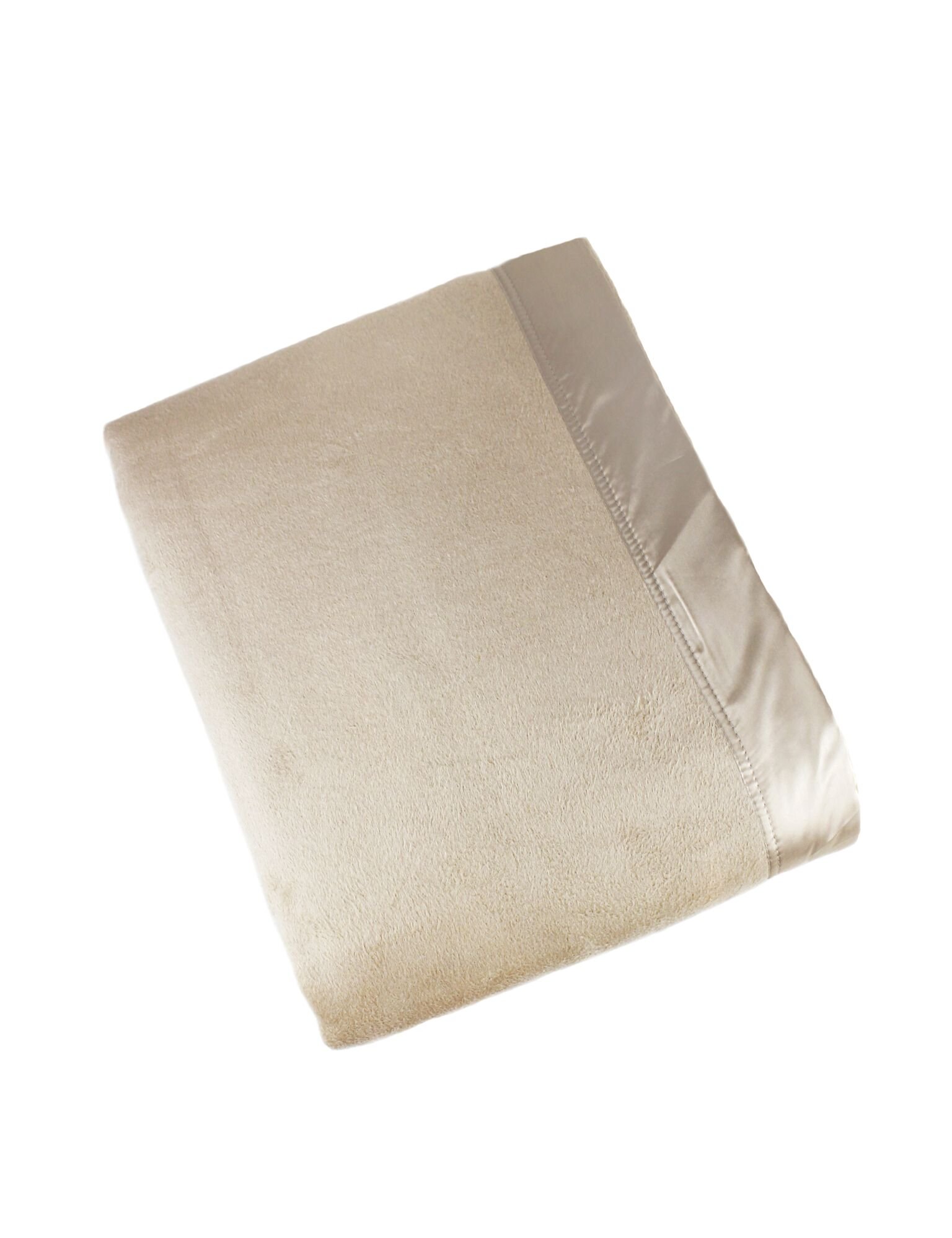 Melange Home Full Queen Taupe Silk Blanket - Luxury Soft Bedding for Cozy Nights & Elegant Bedroom Decor
