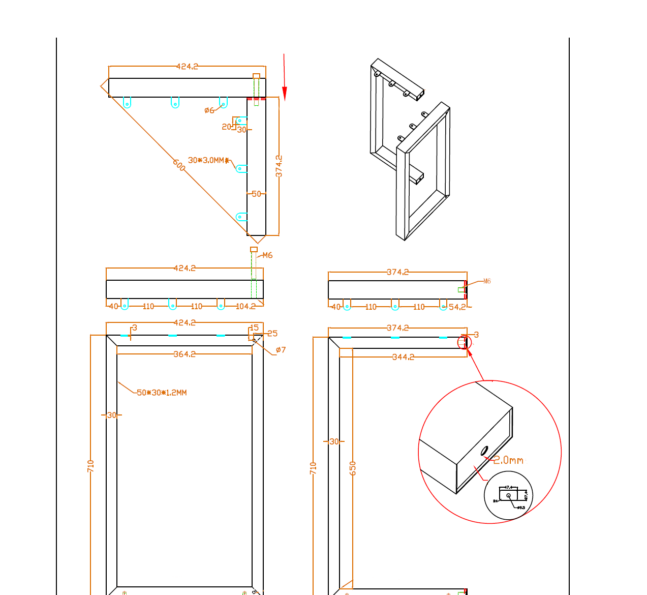 Heavy Duty L-Shaped Table Base Set of 2 (71cm Tall) - Sturdy Metal Legs for Dining Tables, Workbenches & Office Desks - Perfect for Home, Restaurant & Commercial Use