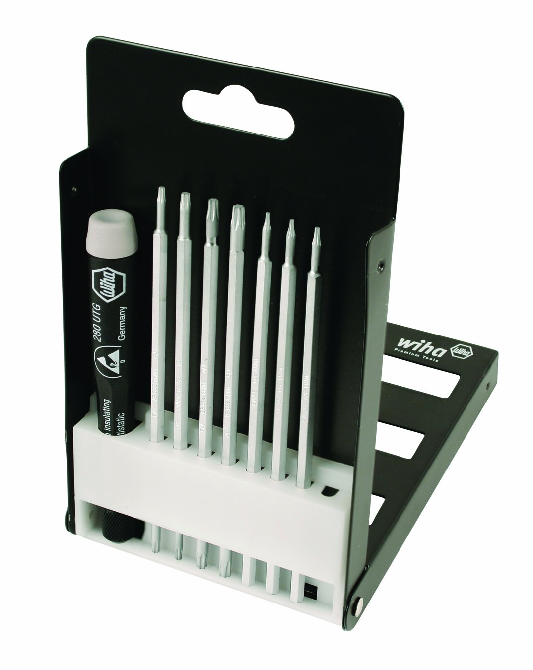 Wiha 26987 Precision Interchangeable Torx Screwdriver Bit Set - 8 Piece System for Electronics, Smartphones & DIY Repairs