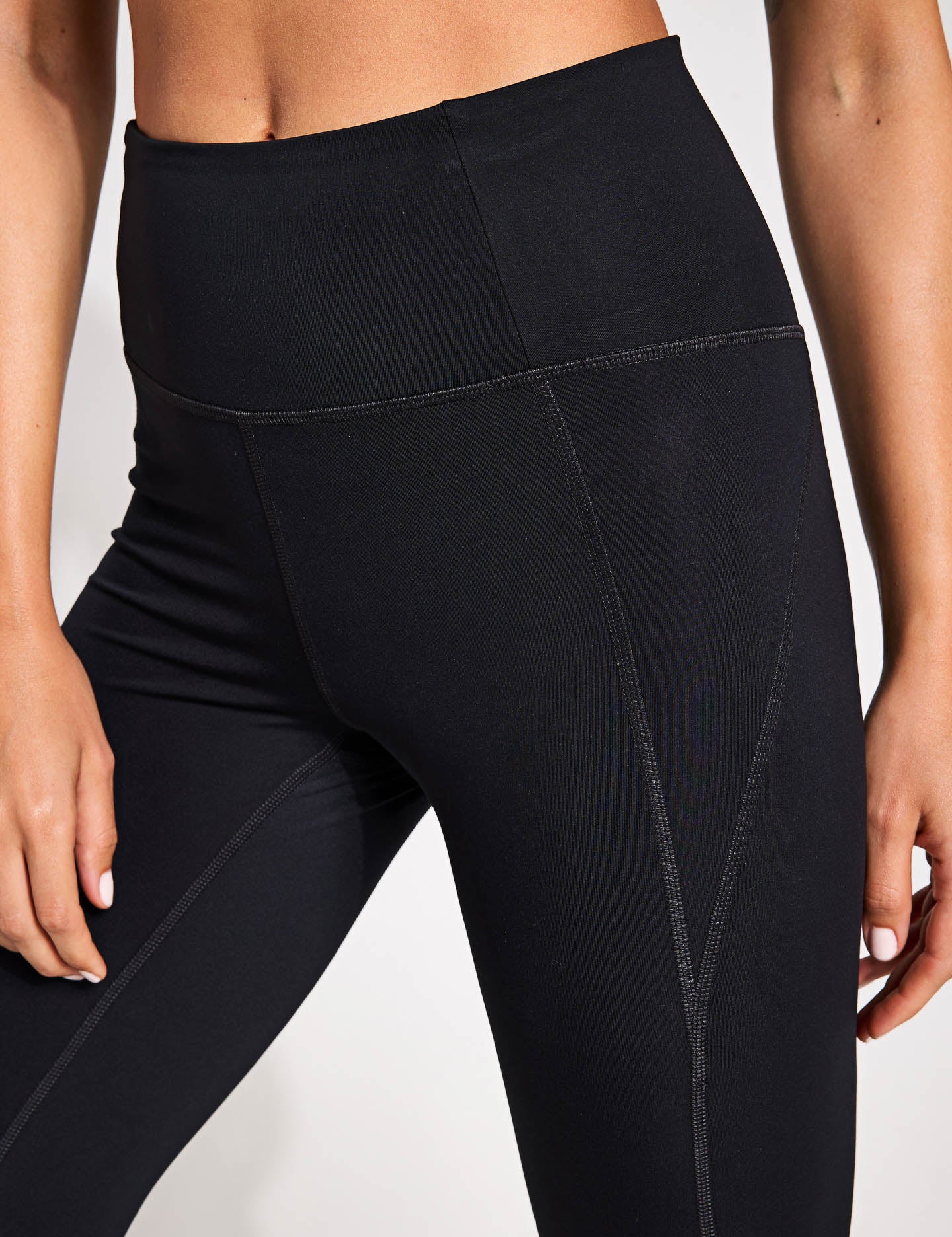 High Waisted Compression Leggings for Women - Black - Perfect for Yoga, Running & Workouts