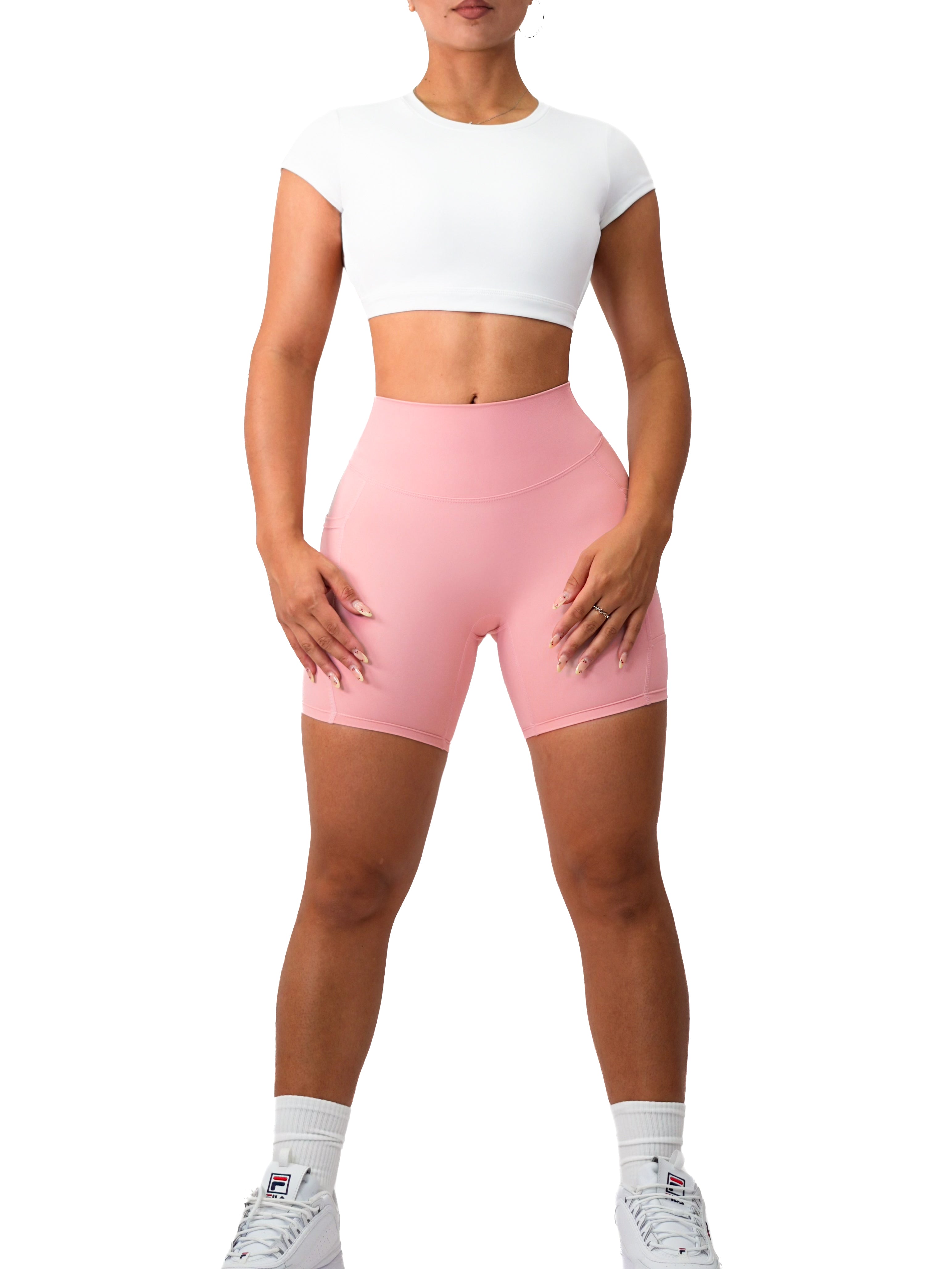 Premier Buttersoft Pocket Shorts for Women - Soft & Comfortable Lounge Shorts (Blush Pink) | Perfect for Yoga, Sleepwear & Summer Casual Wear