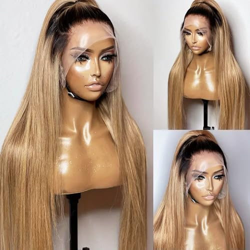 Honey Blond Straight Lace Front Wig
