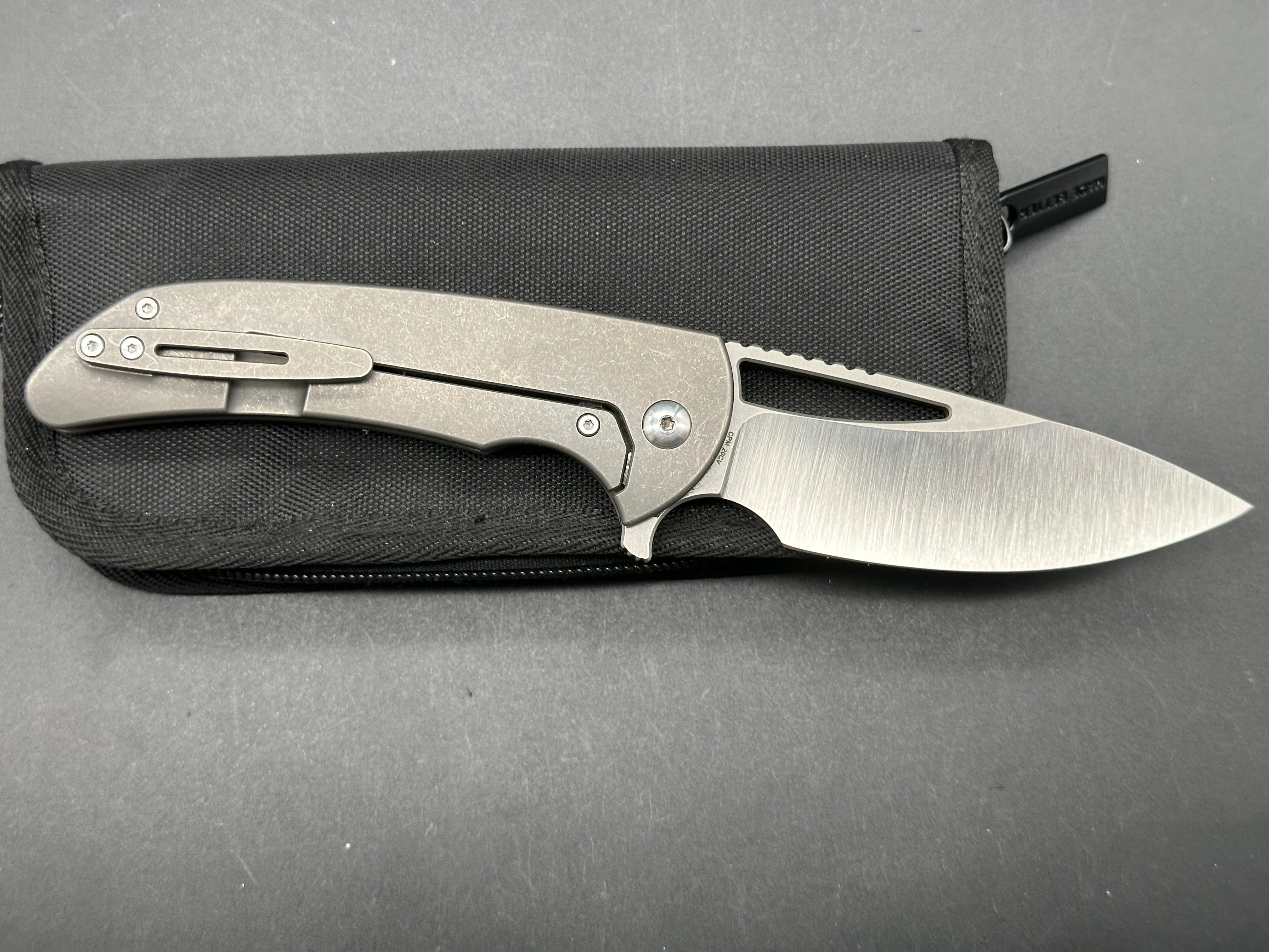 Premium Ferrum Forge Archbishop Custom Hollow Ground Knife - High-Quality EDC Folding Blade for Outdoor, Camping & Everyday Carry