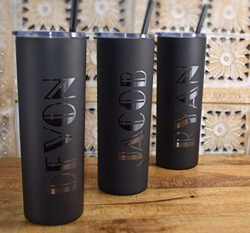 Custom Insulated Groomsman Tumbler with Straw - Personalized Wedding Gift for Men - Perfect for Bachelor Parties, Bridal Showers & Anniversary Celebrations