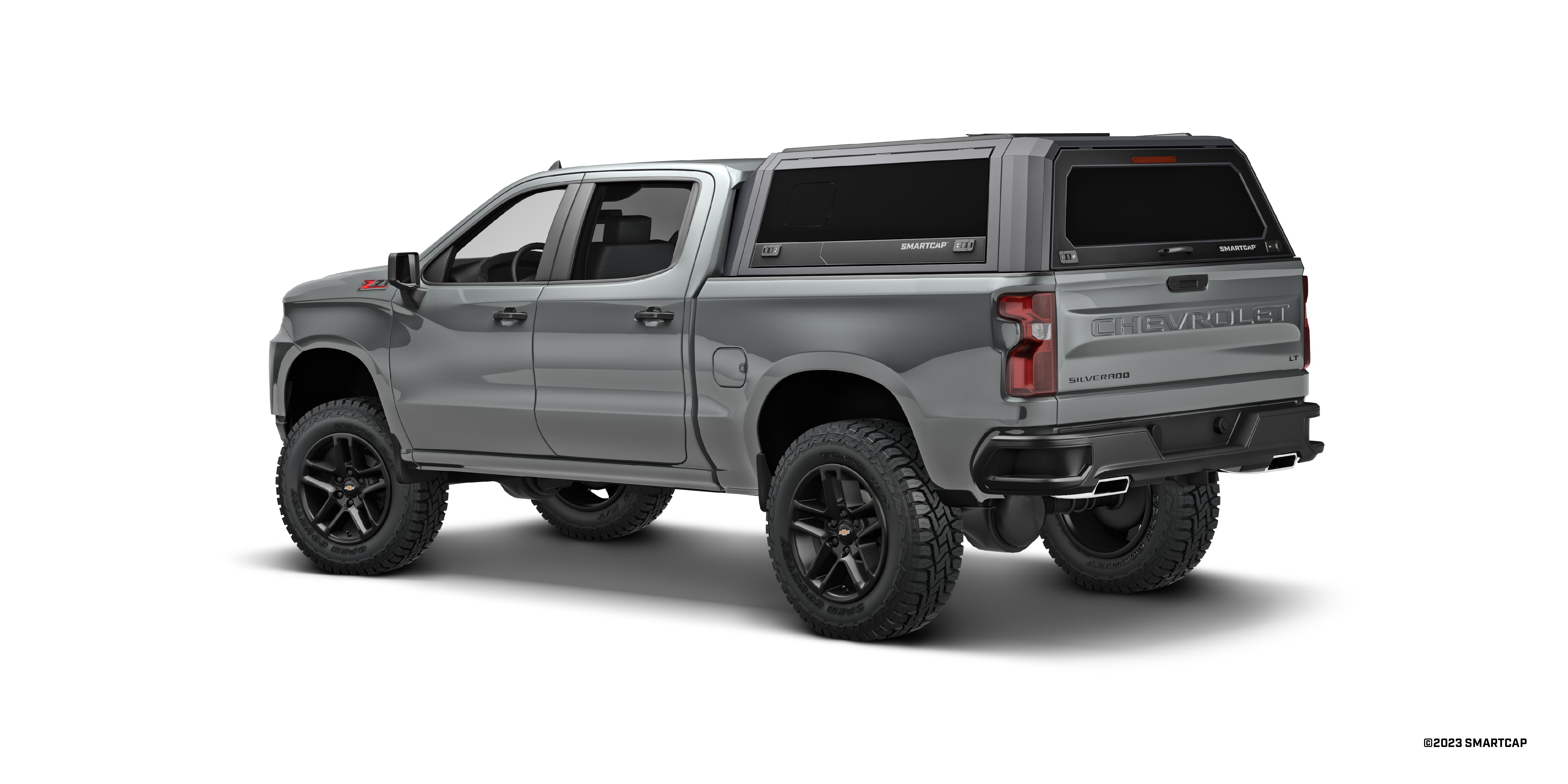 SmartCap EVO Sport Truck Bed Cap for 2019+ Chevrolet Silverado & Sierra 1500 (6.5' Standard Bed) - Durable Weatherproof Tonneau Cover for Camping, Work & Outdoor Adventures