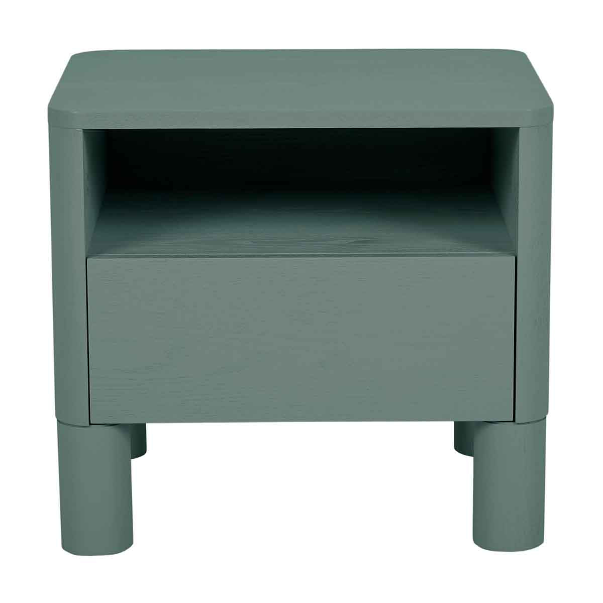 Modern Open Bedside Table - Minimalist Nightstand with Storage Shelf for Bedroom, Living Room & Office - Perfect for Small Spaces, Books, Alarm Clock & Decor