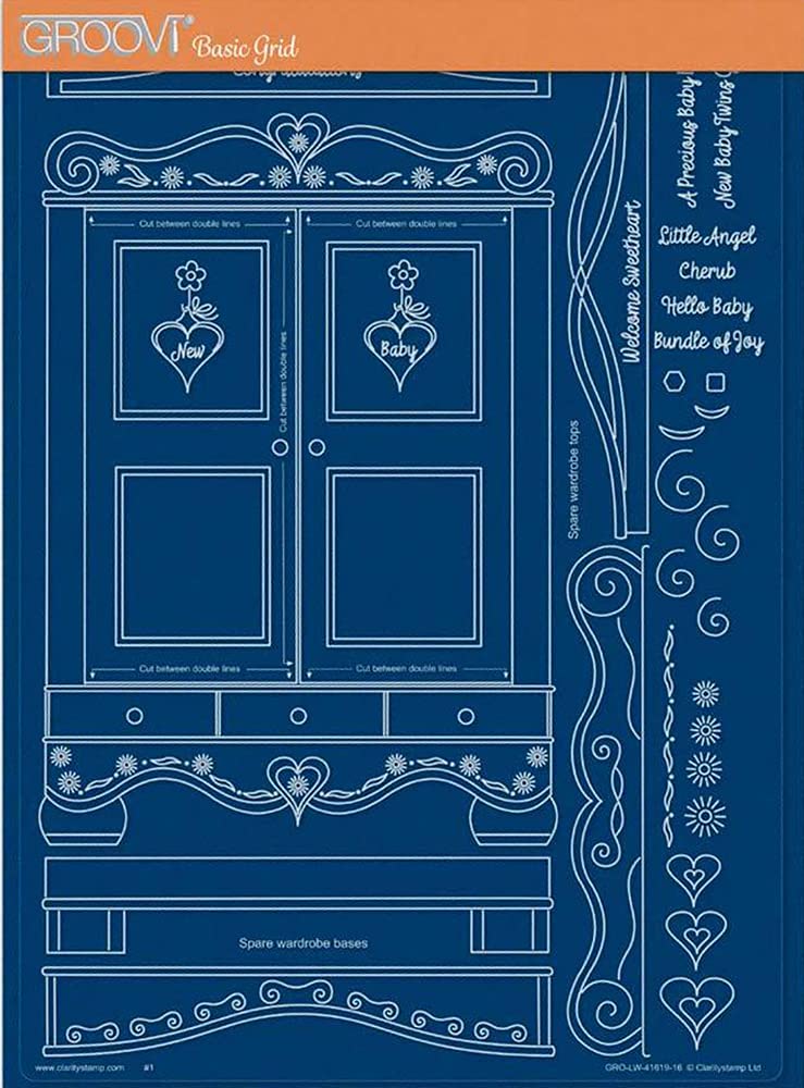 Linda's Williams A4 Groovi Plate for Kids Wardrobe - Crafting & Scrapbooking