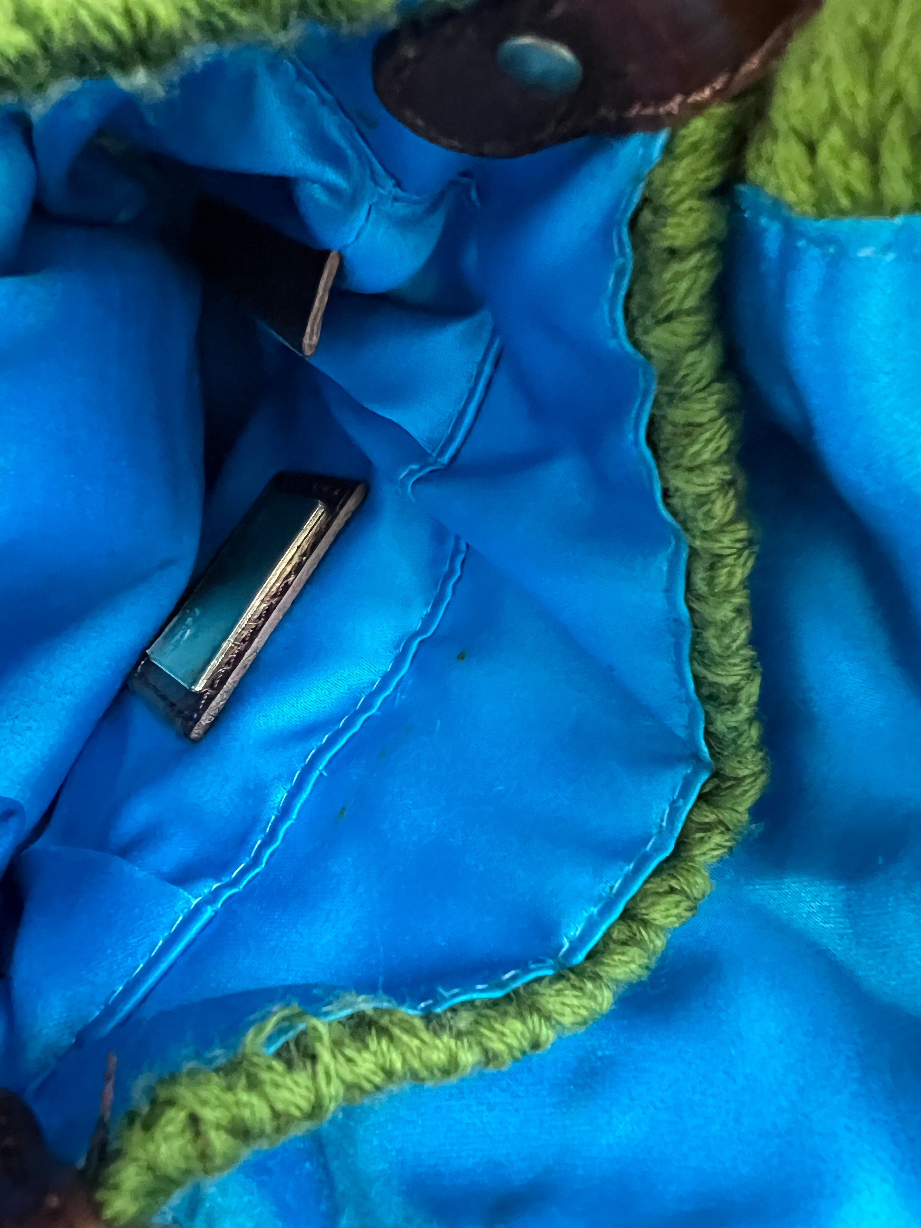 Fendi Green Wool Knit Mini Bag - Stylish & Luxurious Crossbody Purse for Women | Perfect for Parties, Dates & Everyday Use