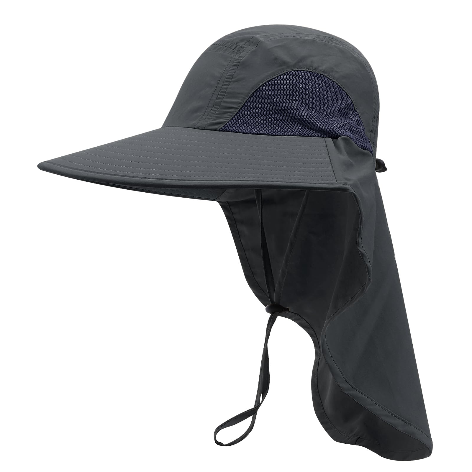 CLAPE UPF 50+ Sun Protection Hats for Men & Women - Wide Brim Fishing Hat with Neck Flap, Quick Dry & Breathable Safari Hiking Cap - Perfect for Outdoor Activities, Beach, Fishing & Travel