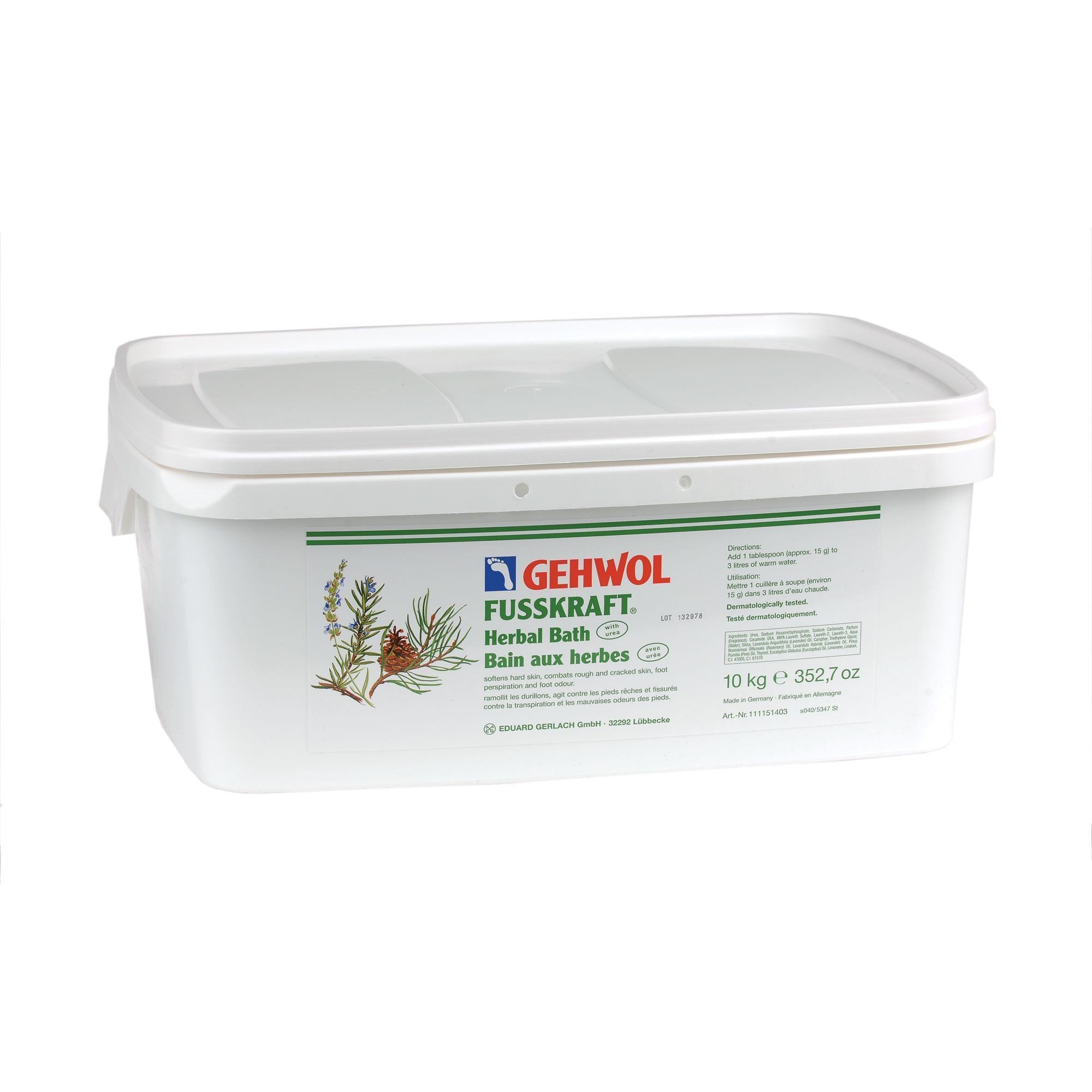 Gehwol Herbal Bath - Natural Foot Soak with Essential Oils for Relaxation & Soft Skin | Perfect for Spa Day, Pedicure & At-Home Foot Care
