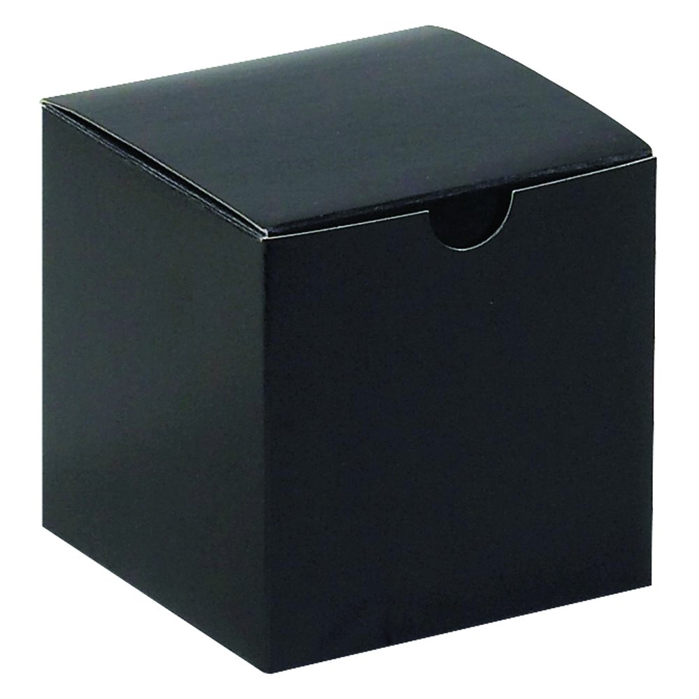 Aviditi 4x4x4 Inch Glossy Black Gift Boxes - Pack of 100 Easy Assembly Premium Gift Boxes for Holidays, Birthdays & Special Occasions | Perfect for Party Favors, Wedding Gifts & Corporate Events