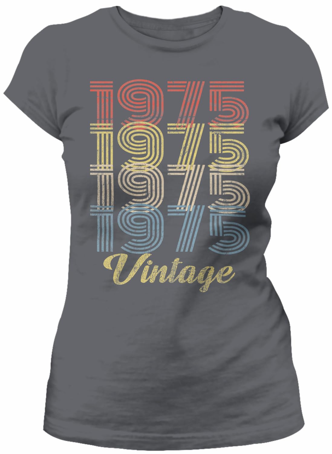 Vintage 1975 Retro 50th Birthday Gift T-Shirt for Women - Funny 50 Year Old Birthday Present - Perfect for Birthday Parties & Milestone Celebrations