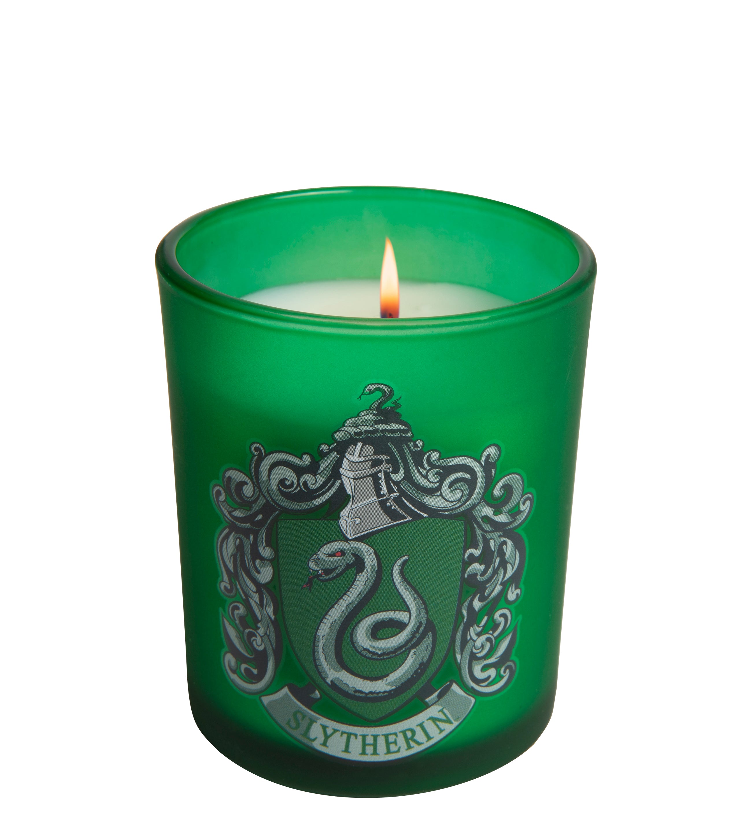 Harry Potter Slytherin House Glass Votive Candle Holder - Perfect for Home Decor, Gifts, and Themed Parties