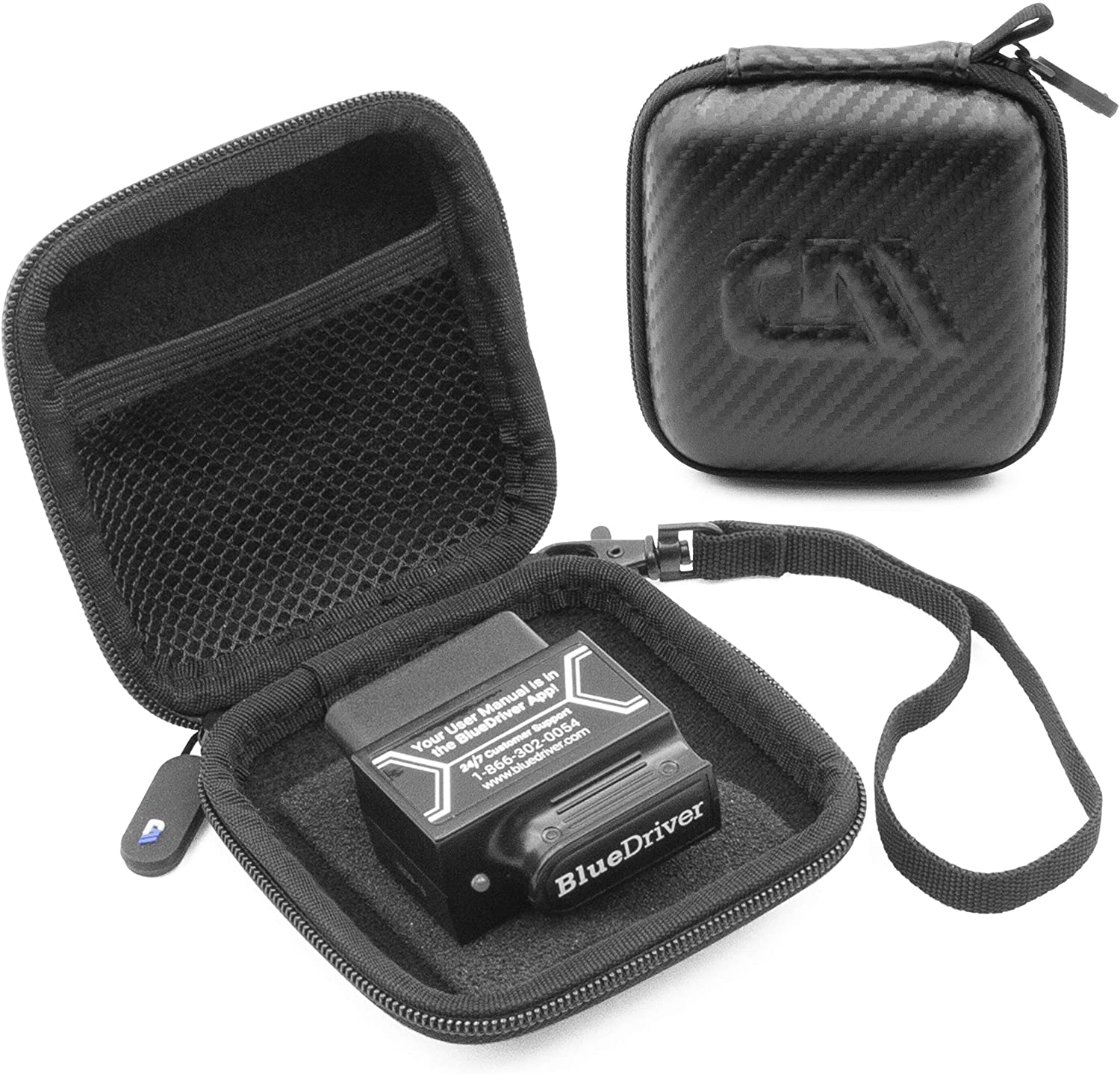 BlueDriver Bluetooth OBD2 Scanner Case - Professional Car Diagnostic Tool Storage Pouch for OBDII Scan Tools - Perfect for Mechanics & DIY Auto Repairs